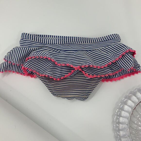 Mini Boden 3-4Y Striped Ruffle Bikini - Picture 4 of 7